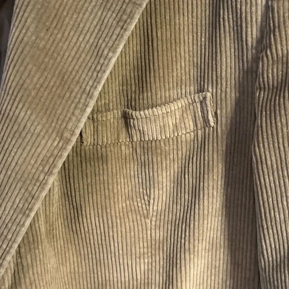 Vtg‎ 70's Wentworth Sport Coat Brown CORDUROY Jacket 44L Blazer